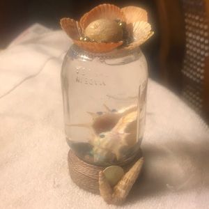 Homemade Seashell Snowglobe